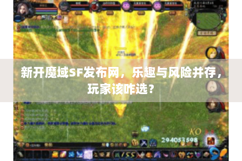 新开魔域SF发布网，乐趣与风险并存，玩家该咋选？