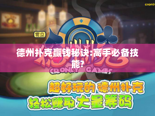 德州扑克赢钱秘诀:高手必备技能?