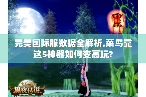 完美国际服数据全解析,菜鸟靠这5神器如何变高玩?