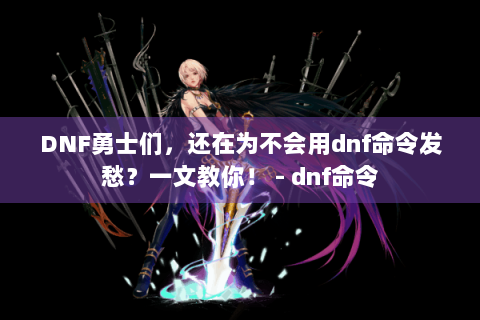 DNF勇士们，还在为不会用dnf命令发愁？一文教你！ - dnf命令