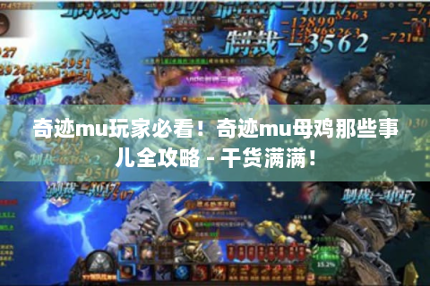 奇迹mu玩家必看！奇迹mu母鸡那些事儿全攻略 - 干货满满！