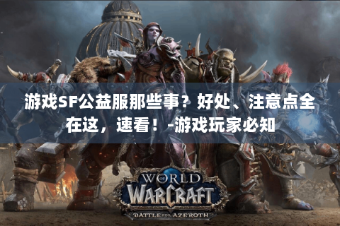游戏SF公益服那些事？好处、注意点全在这，速看！-游戏玩家必知