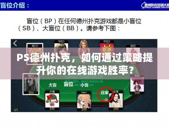 PS德州扑克，如何通过策略提升你的在线游戏胜率？