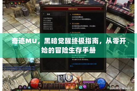 奇迹MU，黑暗觉醒终极指南，从零开始的冒险生存手册