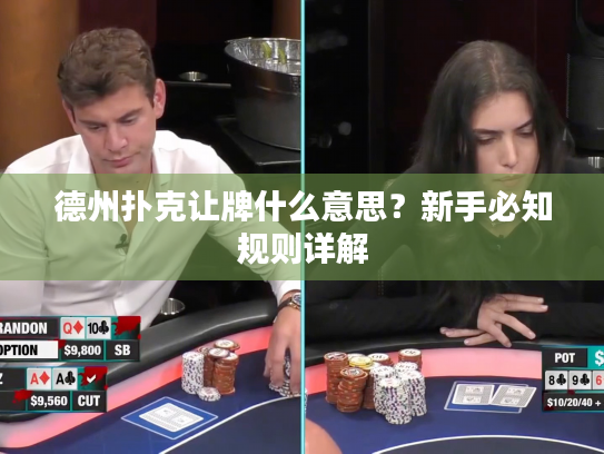 德州扑克让牌什么意思？新手必知规则详解