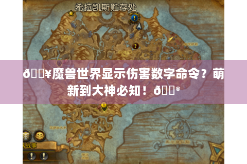 🔥魔兽世界显示伤害数字命令？萌新到大神必知！🎮