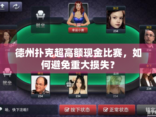 德州扑克超高额现金比赛，如何避免重大损失？