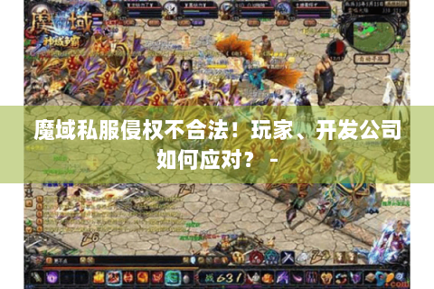 魔域私服侵权不合法！玩家、开发公司如何应对？ -