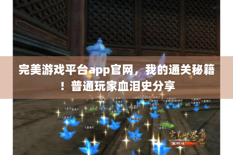 完美游戏平台app官网，我的通关秘籍！普通玩家血泪史分享