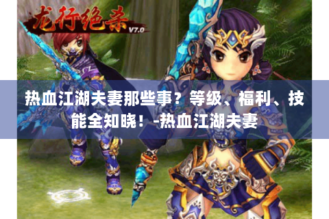 热血江湖夫妻那些事？等级、福利、技能全知晓！-热血江湖夫妻