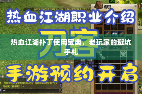 热血江湖补丁使用宝典，老玩家的避坑手札