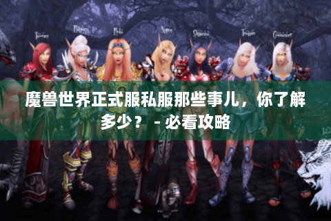 魔兽世界正式服私服那些事儿，你了解多少？ - 必看攻略