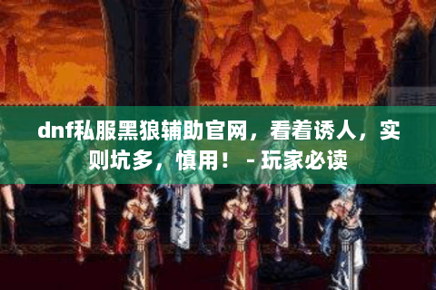 dnf私服黑狼辅助官网，看着诱人，实则坑多，慎用！ - 玩家必读