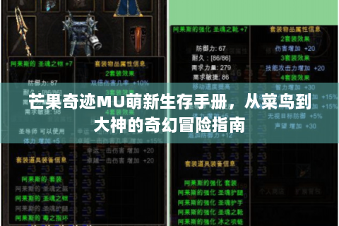 芒果奇迹MU萌新生存手册，从菜鸟到大神的奇幻冒险指南