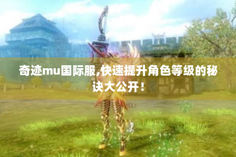 奇迹mu国际服,快速提升角色等级的秘诀大公开！