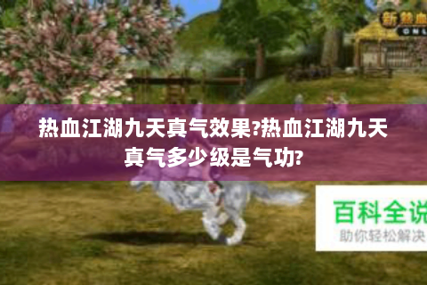 热血江湖九天真气效果?热血江湖九天真气多少级是气功?
