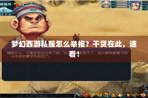 梦幻西游私服怎么举报？干货在此，速看！