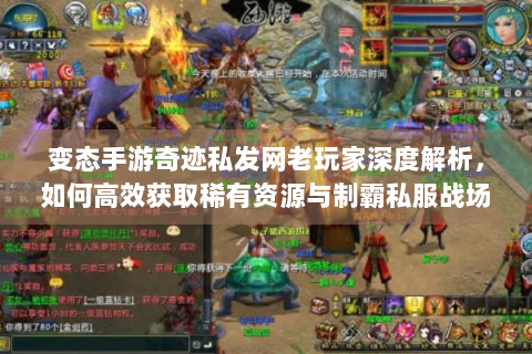 变态手游奇迹私发网老玩家深度解析，如何高效获取稀有资源与制霸私服战场