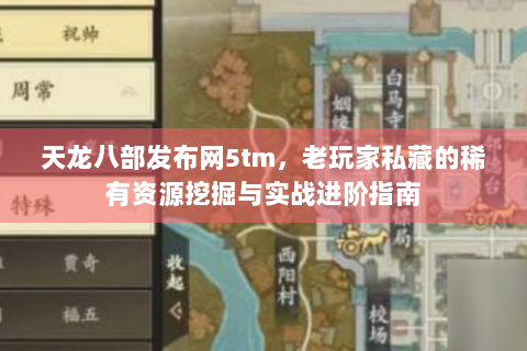 天龙八部发布网5tm，老玩家私藏的稀有资源挖掘与实战进阶指南