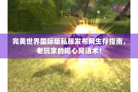 完美世界国际版私服发布网生存指南，老玩家的掏心窝话术！