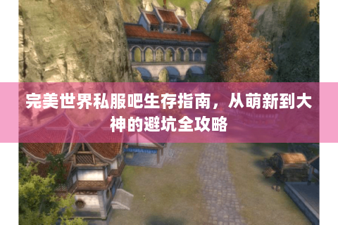 完美世界私服吧生存指南，从萌新到大神的避坑全攻略