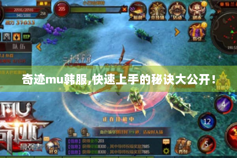 奇迹mu韩服,快速上手的秘诀大公开！