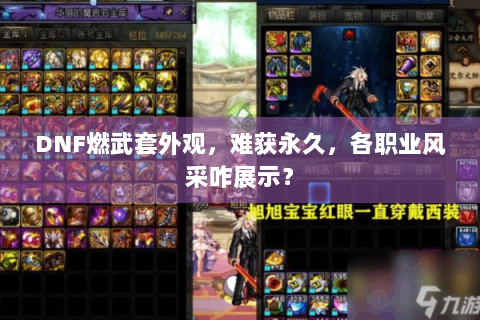 DNF燃武套外观，难获永久，各职业风采咋展示？