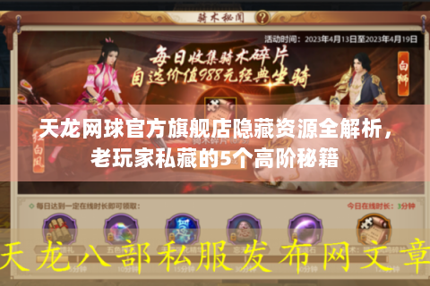 天龙网球官方旗舰店隐藏资源全解析，老玩家私藏的5个高阶秘籍