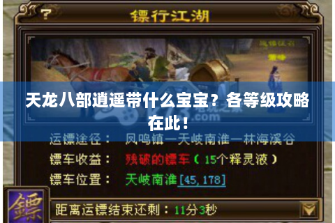 天龙八部逍遥带什么宝宝？各等级攻略在此！