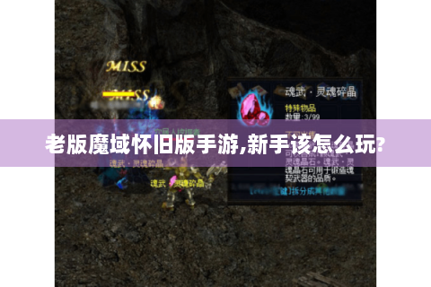 老版魔域怀旧版手游,新手该怎么玩?