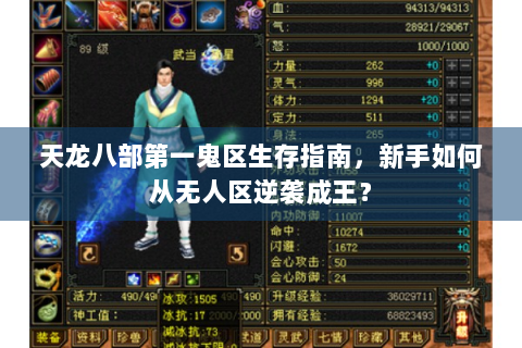 天龙八部第一鬼区生存指南，新手如何从无人区逆袭成王？