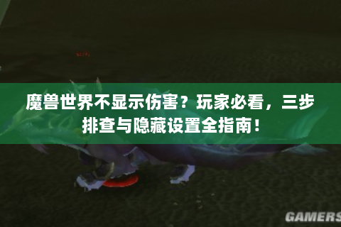 魔兽世界不显示伤害？玩家必看，三步排查与隐藏设置全指南！