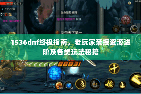 1536dnf终极指南，老玩家亲授资源进阶及各类玩法秘籍