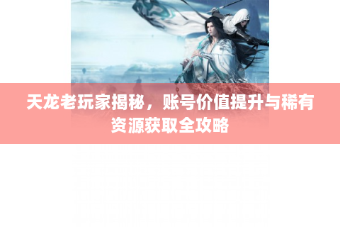 天龙老玩家揭秘，账号价值提升与稀有资源获取全攻略