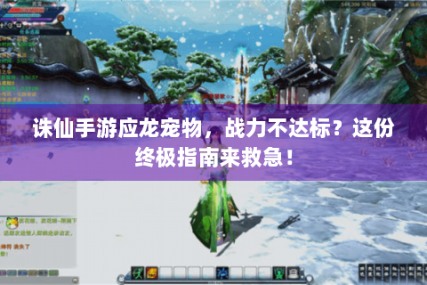 诛仙手游应龙宠物，战力不达标？这份终极指南来救急！