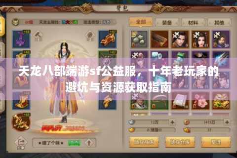 天龙八部端游sf公益服，十年老玩家的避坑与资源获取指南