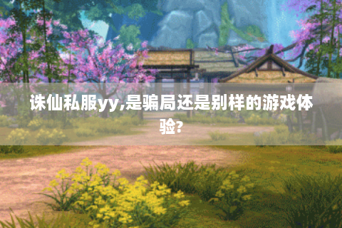 诛仙私服yy,是骗局还是别样的游戏体验?