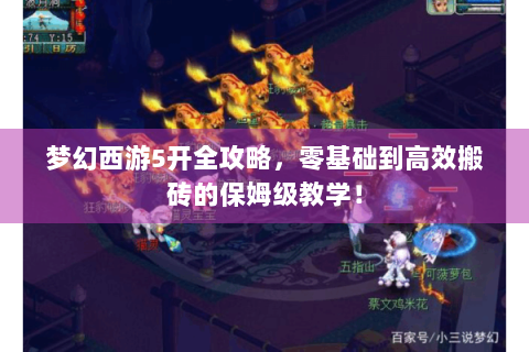梦幻西游5开全攻略，零基础到高效搬砖的保姆级教学！