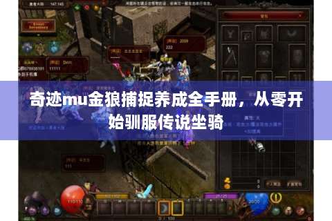 奇迹mu金狼捕捉养成全手册，从零开始驯服传说坐骑