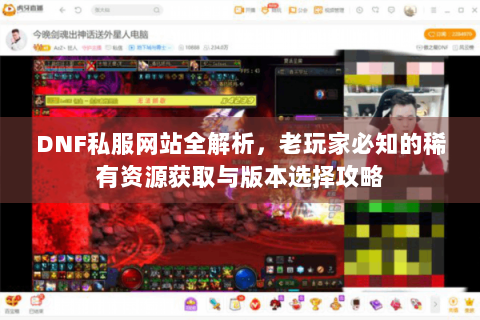 DNF私服网站全解析，老玩家必知的稀有资源获取与版本选择攻略
