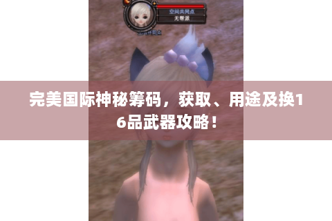 完美国际神秘筹码，获取、用途及换16品武器攻略！