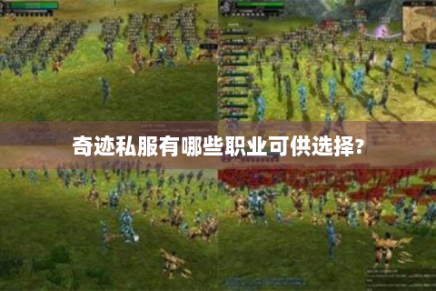 奇迹私服有哪些职业可供选择?