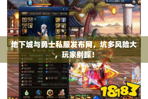 地下城与勇士私服发布网，坑多风险大，玩家别踩！