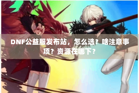 DNF公益服发布站，怎么选？啥注意事项？资源在哪下？