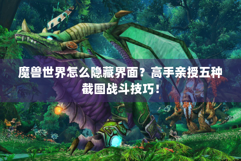 魔兽世界怎么隐藏界面？高手亲授五种截图战斗技巧！