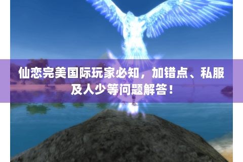 仙恋完美国际玩家必知，加错点、私服及人少等问题解答！