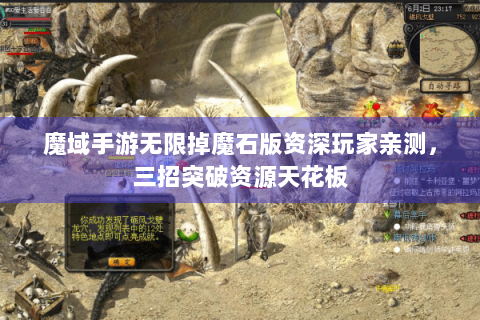 魔域手游无限掉魔石版资深玩家亲测，三招突破资源天花板