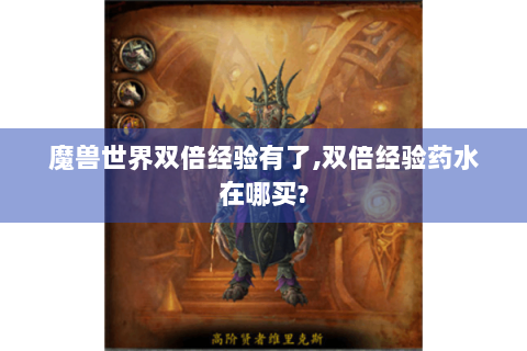 魔兽世界双倍经验有了,双倍经验药水在哪买?