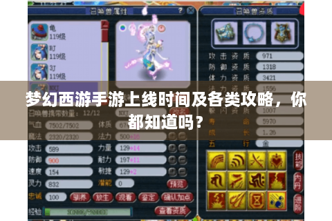 梦幻西游手游上线时间及各类攻略，你都知道吗？