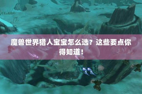 魔兽世界猎人宝宝怎么选？这些要点你得知道！